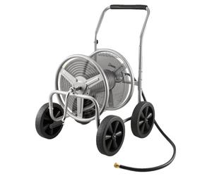 Carro para bobinas de manguera VEVOR, compatible con mangueras de 1,5 cm x 91 m, herramienta móvil con 4 ruedas, robusta, de acero con revestimiento de pintura en polvo, ideal para uso en exteriores,