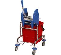 Carro para limpieza en húmedo 1 cubo rodante de 25 l
