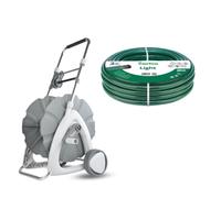 Carro para manguera de jardín + Manguera de jardín Vartco Light de 1/2" y 30 metros, marca Agaplast