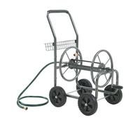 Carro portamangueras gelibolu 3/4" máx. 65 m 84x48x93 cm - gris [pro.tec]