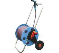Carro portamangueras Strend Pro 3015A, manguera de 1/2 pulgadas, L-30 m, pistola, conectores, soporte y enrollador