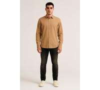 Cars Jeans Jimmo Shirt Khaki Talla: XL | Camisas de Trabajo Outlet | Hombre | Marrón