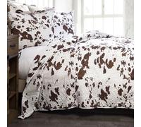 CARSTENS, INC. Western Aztec Country - Juego de Ropa de Cama de Microfibra con Estampado de Vaca, Wrangler Western Cowhide, tamaño Individual