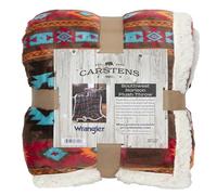 CARSTENS, INC. Wrangler Ultra Premium - Manta de Forro Polar Sherpa súper Suave de Gran tamaño, 54 x 68 Pulgadas, Southwest Horizon