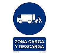 Cartel Archivo 2000 "ZONA CARGA Y DESCARGA" Polipropileno 32 x 30 cm