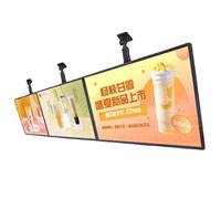 Cartelera digital LED montada en la pared, pantalla de publicidad electrónica, tablero de menús retroiluminado, pantalla de póster iluminada HD para centros comerciales y exposiciones