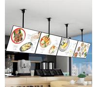 Cartelera digital LED montada en la pared, pantalla de publicidad electrónica, tablero de menús retroiluminado, pantalla de póster iluminada HD para centros comerciales y exposiciones