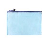 Cartera con cremallera A3/A4/A5 con cremallera, 5 bolsas para documentos de archivo, bolsas impermeables para documentos para escuela, oficina, tareas, organización de papel (A4, azul)