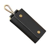 Cartera genérica para Llaves - de Almacenamiento de Piel sintética para Llaves - Portamonedas, Organizador de llaveros Compacto Retro para Oficina, casa, Escuela, cinturón, Negro, Consulte la
