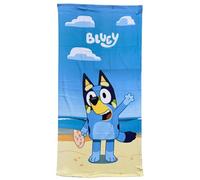 CARTOON Bluey Toalla de playa de microfibra de poliéster para niños, 245 g/m², tamaño 70 x 140 cm