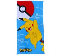 CARTOON Pikachu Toalla de playa de microfibra de poliéster para niños, 245 g/m², tamaño 70 x 140 cm