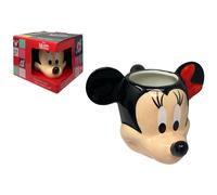 CARTOON Taza de cerámica 3D Minnie Mouse modelo Disney 355 ml personaje tridimensional coleccionable cuenco de desayuno infantil