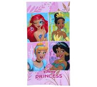CARTOON Toalla de playa de microfibra de poliéster para niños con diseño de princesas Disney 245 gsm, tamaño 70 x 140 cm, para playa y piscina