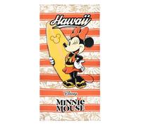 CARTOON Toalla de playa Disney Minnie 90 x 170 cm toalla de microfibra 240 g/m² secado rápido gran formato idea regalo niños y adultos