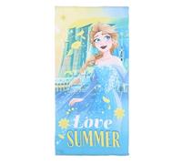 CARTOON Toalla de playa Frozen Disney 70 x 140 cm Toalla de microfibra 100% poliéster 240 g/m² ligera y absorbente para playa y piscina