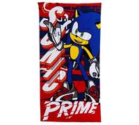 CARTOON Toalla de Playa para Niño Sonic the Hedgehog 70x140 cm Toalla de Microfibra 100% Poliéster Ligera y de Secado Rápido Toalla de Playa Piscina Gimnasio Idea de Regalo Sonic