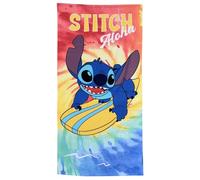 CARTOON Toalla de playa para niño Stitch 70 x 140 cm toalla microfibra 100% poliéster secado rápido toalla playa piscina surf tropical Disney idea regalo