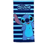 CARTOON Toalla de Playa para Niños Stitch 70x140 cm Toalla de Microfibra 100% Poliéster Secado Rápido para Playa o Piscina Azul/Azul Claro Disney Idea de Regalo