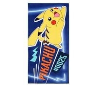 CARTOON Toalla de playa Pokémon Pikachu 70 x 140 cm toalla de algodón suave absorbente idea regalo niños y fans Pokémon