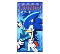 CARTOON Toalla de playa Sonic de 70 x 140 cm, de microfibra, 240 g/m², secado rápido, ligera, idea de regalo para niños y fans de Sonic