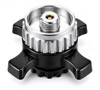 Cartucho de gas adaptador EN417 válvula de rosca para cartuchos CV Easy Clic, cartucho de válvula adaptador de aleación de aluminio, hornillo de camping adaptador de gas para camping, trekking