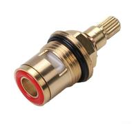 Cartucho de grifo de repuesto de 1/2 pulgada para bsp cuarto de vuelta de 20 dientes, válvula de disco de cerámica de latón para cocina, baño, lavabo, mezclador, reparación de grifo, par frío y