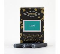 Cartuchos de tinta para pluma estilográfica Diamine (18 unidades), color azul marino