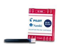 Pilot Pen - Cartuchos de tinta Namiki IC-100 - Lote 3x12 - Bolígrafo sin tapa - Azul noche