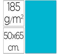 Cartulina guarro azul turquesa -50x65 cm -185 gr
