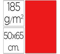 Cartulina guarro roja -50x65 cm -185 gr