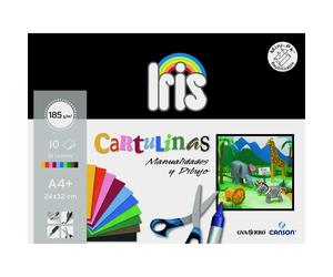 Cartulinas CANSON Iris Vivaldi Din-A4 185 gr, Pack x10 Surtidos
