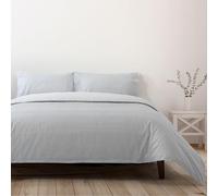 Casa da Laura - Funda Nórdica Gris Vichy 160x220 cm para Cama 90-100% Algodón - Funda Nórdica y Funda de Cojín