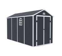 Casa de herramientas de plástico Bergen 1,9 x 3,7 m CoverTech antracita