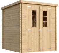 Casa de jardín de madera - 204 cm de ancho x 204 cm de largo x 202 cm de alto / 3,53 m² - TIMBELA M309C