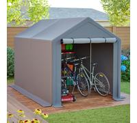Casa multifuncional de 296x190x200, garaje para bicicletas, casa de jardín, cobertizo para herramientas