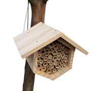 Casa para Abejas Colmena Hexagonal De Madera con Tubos