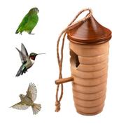 Casa para Colibríes Cabaña De Madera con Cuerda