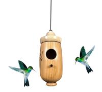 Casa Para Colibríes Protección contra la Lluvia Pequeña de Madera