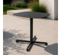 casa.pro Mesa Auxiliar de Exterior Foggia Acero 43x40x40cm Gris Antracita