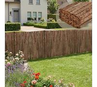 casa.pro Valla de corteza 100x500 cm Zamora Pantalla de privacidad Natural | Valla jardin exterior malla ocultacion cañizo balcón terraza patio resistente separador de ambientes sostenible