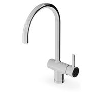 CASA39 Zucchetti Pan S: Grifo mezclador para encimera de cocina con caño alto, modelo ZPA284
