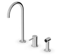 CASA39 Zucchetti Pan S: Grifo mezclador para lavabo con rociador, modelo ZPA278