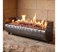 CASABEL Cesta Quemador de Pellets 50cm, Acero Bruto, Grosor 3mm | Brasero Robusto, Combustión Optimizada, Calor Difundido, Chimenea, Insertable y Estufa de Leña, Calefacción Económica
