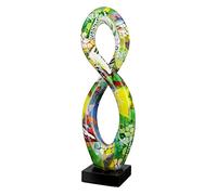 Casablanca - Figura Decorativa de Escultura Swing XL, decoración Moderna de Resina, diseño de Arte Callejero, Multicolor, Altura 37 cm