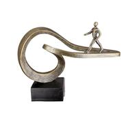 Casablanca - Figura Decorativa de Resina, Color Bronce, decoración de salón, Regalo, Regalo de cumpleaños, Altura 25 cm