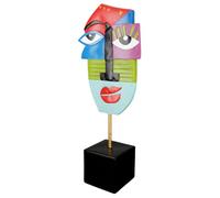 Casablanca - Figura Decorativa Grande de Resina y Metal, Multicolor, para Regalo de cumpleaños, Altura 52 cm