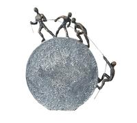 Casablanca modernes Design Escultura Moderna de Poli Acabado en Bronce, Altura 35,5 cm, Ancho 31,5 cm