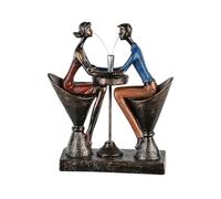 Casablanca modernes Design Escultura, Resina, Colores Bronce, Altura 25 cm