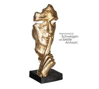 Casablanca Silence - Escultura Decorativa de Poli (39 cm), Color Dorado