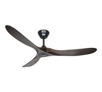 Casafan Ventilador de Techo 315217 Eco Genuino 152 Madera Maciza Nogal/Negro Mate Lacado